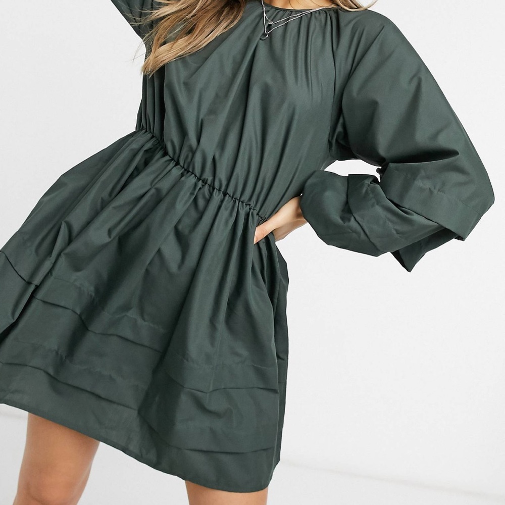 ASOS Balloon Sleeve Mini Dress